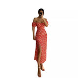Summer Women's Bag Hip Open Word Collar Temperament Hottie Dress Dress Dress Dress