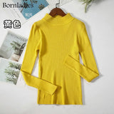 Autumn Winter Basic Turtleneck Knitting Bottoming Warm Sweaters 2022 Women's Pullovers Solid Minimalist Cheap