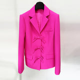 New Star Fashion Phosphor Bow Tsets Blazer
