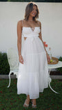 Women's Clothing 2025 New V-Neck Sleeveless Solid Color Splicing Large Swing Long