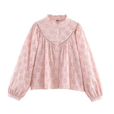 Women's New Embroidered Short-Sleeved Shirt