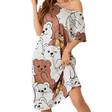 Pajamas Cartoon Printed Dress Dress Home Clothes
