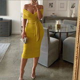 Woman Sexy Dress Multi Way Lacing Blouse High Waist Bust Pleated Skirt Fashion 2-piece Suit Set Elegant Party