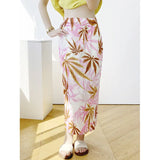 Spring And Summer New Three House Folded Skirt Loose Size One-Step Skirt Showing Thin And Yangy