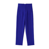 Fashionable Multi-Color Pendant High-Waisted Straight Harlan Casual Suit Trousers In Spring And Summer 2024-Outfit