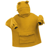 Oversize Frog Hoodie Women Long Sleeve Zipper Pocket Mouth Sweatshirt Clothes Doll Top Kawaii Funny Pullover