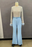 Fashion Feather Splicing