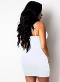 Sexy Straps V Neck Sleeveless Bodycon