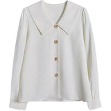 Women Elegant Pure Color Classic Summer Minimalist Female Comfortable Hot Sale Basic Tops Blusa Students Leisure