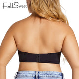 Plus Size Strapless Bra Push Up Women Underwear Seamless Sexy Lingerie Invisible Non Slip