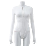 Explosion Women's Long-Sleeved Sleeves-In-Joining Zip-Up Hottie Top