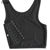 Breathable Buckle Short Chest Breast Binder Vest Tops Chest Binder Underwear Tank Tops Bandage Breathable Side