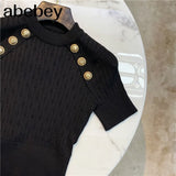Knitted Tshirt Woman Spring Autumn Fashion Underwear Outer Wear Goddess Knitted T-shirt Ladies Body Jumper Shirt