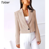 Spring Autumn Blazer Jacket Women Casual Long Sleeve Loose Thin Blazers White Woman Coats Elegant Office Suit Short