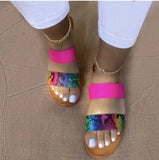 Shoes Woman Sandals Gladiator Sandals Women 2021 Slippers Beach Shoes Flat Sandals Leopard Sandalias