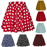 Toloer Summer Hot Wave Dot Mini Skirt Red Skirt-Outfit