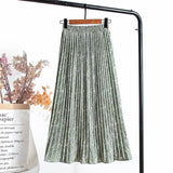 Summer Chiffon Beach Boho Maxi Women Skirt High Waist Floral Print Vintage Holiday Ruched Long Fashion Skirts