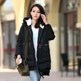 size 5XL winter woman coats 2018 Large size Thicken loose female coat women cotton Hooded long coat elegant IOQRCJV