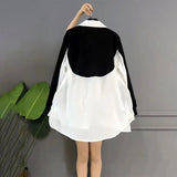 Clothing Stylish Chinese Disc Buckle Blouse Loose Casual Spring Autumn Single-breasted Commute Spliced Korean Lapel