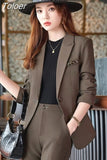 Women Blazer Simple Fashion Casual Long Sleeve Chic Elegant Outerwear Temperament Solid All-match Jacket Clothing
