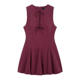 Women's Clothing 2025 Spring New Women's Wide Swing Bow