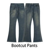 Y2k Jeans For Women High Waist Straight Baggy Clothes Korean Style Streetwear Contrasting Colors Denim Trousers