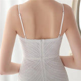 Shining Sequins V Neck Strapless Slim Formal Cocktail Party