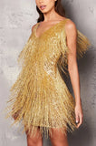 Fashion Susu Sequin V-Neck Vest