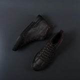 Winter Men High-top Shoes Fashion Casual Lace-up Male Footwear Anti-skid Hard-wearing Flats Shoes Quality Warm