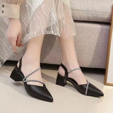 Sandals Female Fairy Wind 2025 New Summer Head Thick Heel High Heel With Skirt Women's