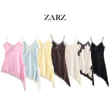 Homemade New Women's Clothing Series Lace Asymmetric Dress