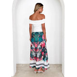 Wish Explosion Summer High Waist Tight Waist Loose Long Dress Dress Half Skirt