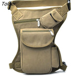 Men Canvas Drop Waist Bags Leg Pack Bag Men Belt Bicycle And Motorcycle Money Belt Fanny Pack For Work High