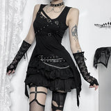 Summer 2024 New Street Fashion Hot Girls With Irregular Corns Vest Girls-Outfit