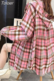Loose Check Shirt Women's Port Style 2023 Early Spring New Korean Version Versatile Long Sleeve Spring Medium And