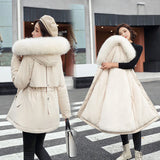 New Short Autumn Winter Coat Women Casual Fur Lining Women Parkas Hooded Winter Jacket Women Clothing Outwear