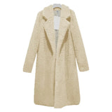 Coats Trench Fashion Long Autumn Winter Warm Tops Cardigan Plus Size Women Clothes 2019 Plush Windbreakers Blouson