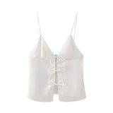 Spring Bowknot Silk Satin Blouse 2170331-Outfit