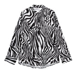 New Pocket Pendent Loose Shirt Elastic Waist Pant Suit-Outfit