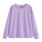 Autumn Solid Tracksuits Women O-neck Long Sleeve Oversize Tops And High Waist Pants Female Casual Two Peices Sweat
