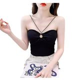 Chain Sling Vest Hottie Summer Sexy New Body-Repair Bottom Short