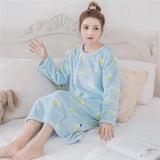 Women Coral Velvet Printed Korean Style Leisure Daily Womens Student Loose Kawaii Elegant New Soft Comfortable