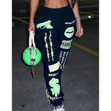 And Winter Explosion Of Women's Clothing 2025 New Printing Fashion Loose Waist Sports Leisure Harun Pants