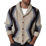 And Winter New Men's Retro T-Shirt Jacket Knitted Long Sleeve Thick Sweater