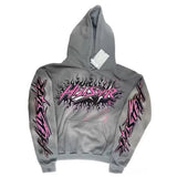 High Street Ins Minority Retro Print Letters Loose Hooded Sweaters For Men And Women In Autumn And Winter-Outfit