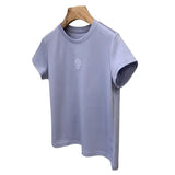 European White Short-Sleeved T-Shirt For Women 2025 New Spring And Summer Small Short
