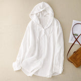 New Hooded Sunscreen Long-Sleeved Air-Conditioned Shirt Jacket Thin Loose Leisure Beach Top