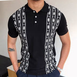 Men's Wear Summer Short-Sleeved Knitwear Collared Casual POLO Shirt Men's