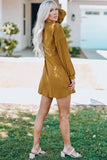 Waist Ribbed Round Neck
