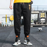 Spring New Men Harem Pants Fashion Brand Men's High Street Velcro Trousers High Quality Drawstring Casual Pants